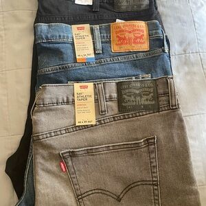 Levi's Relaxed Black and Blue Jeans Comfortable Fit